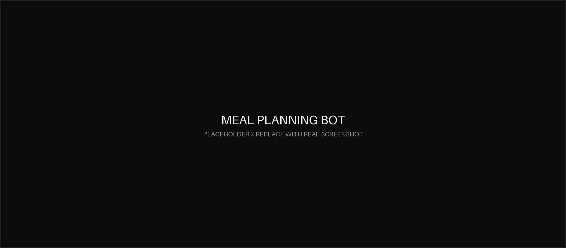 Chef4Me Telegram interface