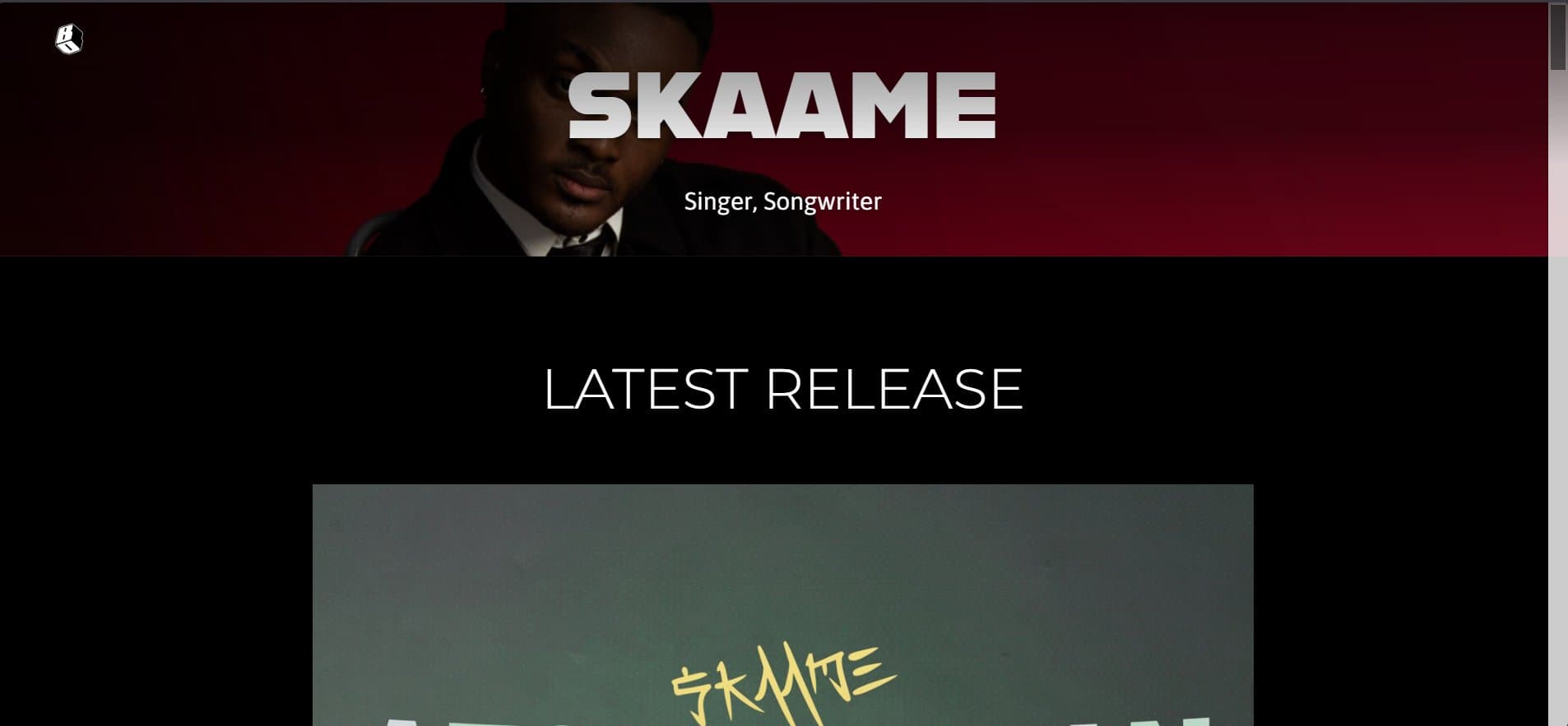 Skaame EPK Hero Section